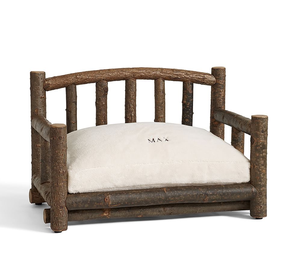 Log Dog Bed Pottery Barn