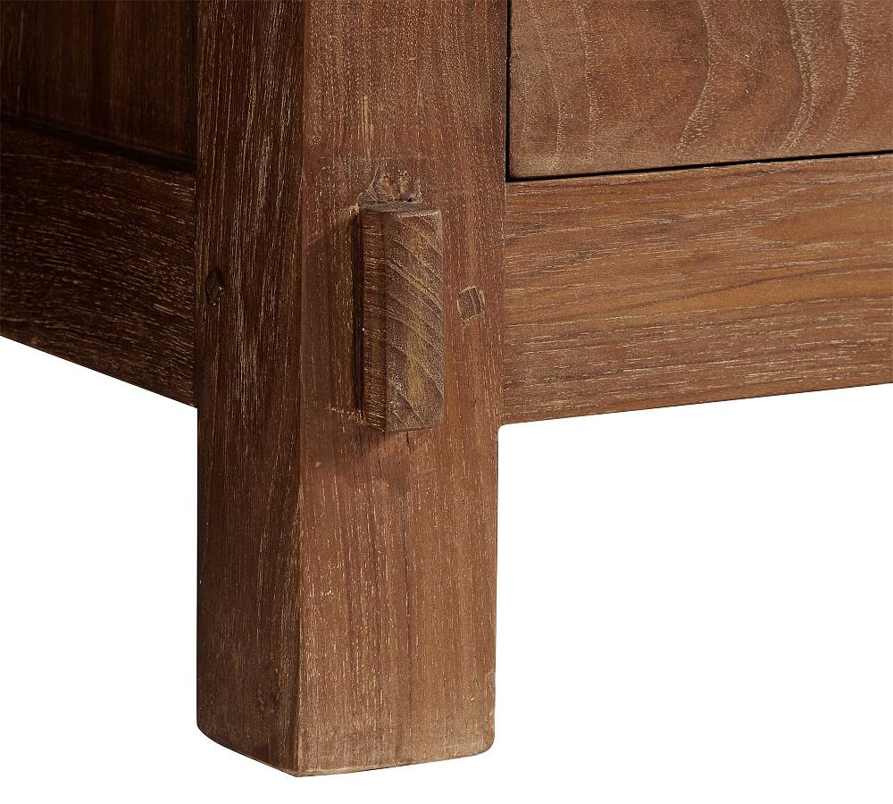 Menlo Reclaimed Teak Nightstand Pottery Barn