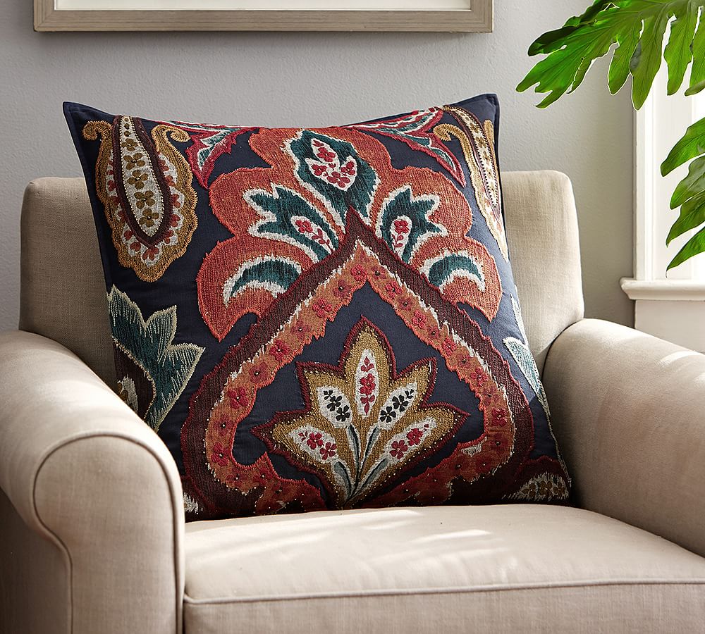 Houston Ikat Decorative Pillow Cover Pottery Barn