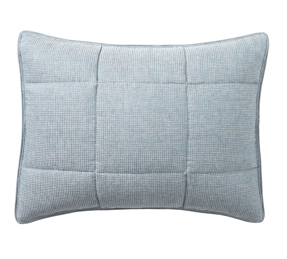 European Flax Linen Waffle Euro Shams - set of 2