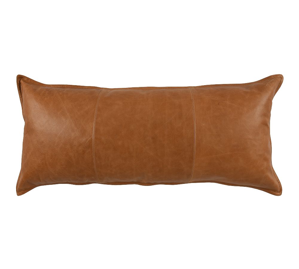 Gaona Leather Long Lumbar Pillow