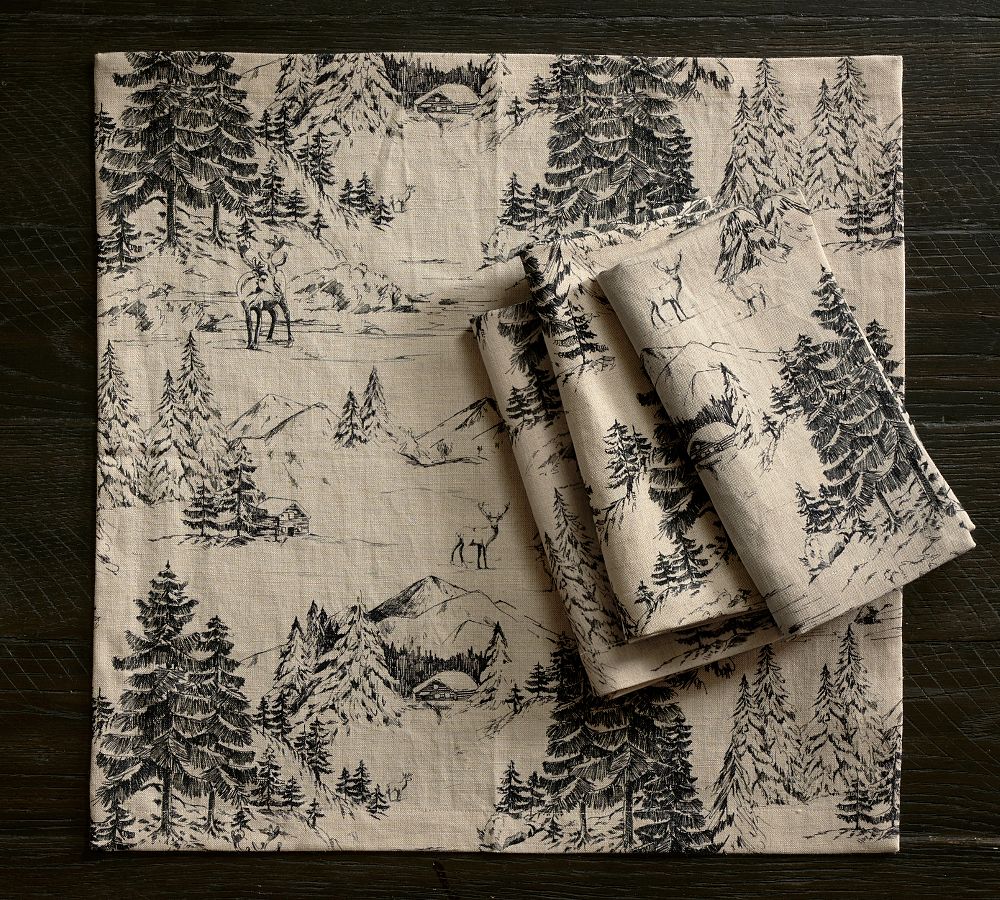 Cabin Sweet Cabin Napkins - Set of 6 - Country Village Shoppe