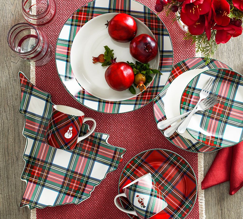 Christmas Plaid Kitchen Hanging Tie Towel Red/black Checkered Hand