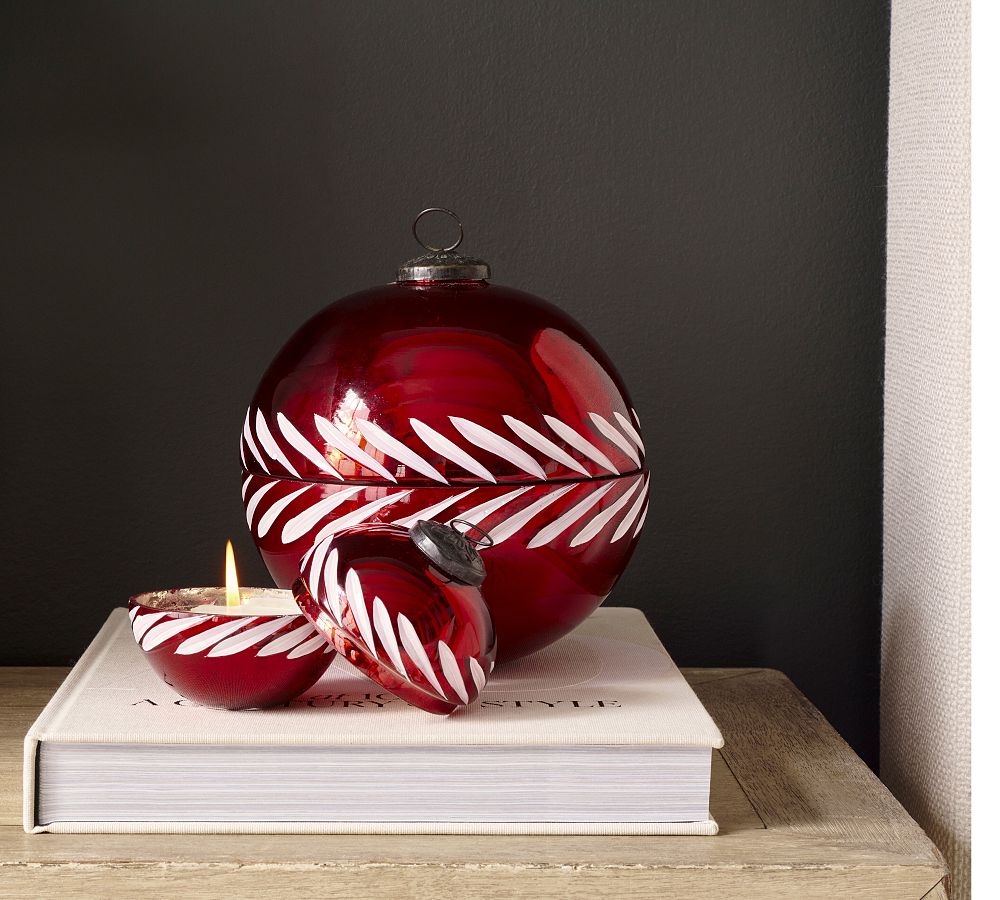 Ornament Shaped Scented Candles Pottery Barn