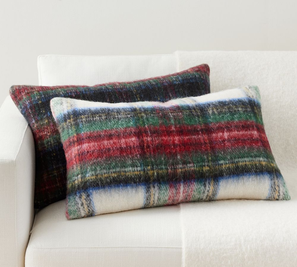 Stewart Plaid Lumbar Pillow Pottery Barn
