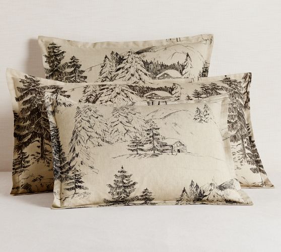 Rustic Forest Duvet Cover & Shams Pottery Barn
