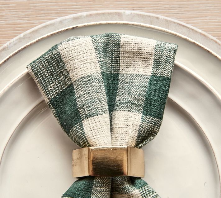 Plaid Organic Cotton Napkins - Set of 4 • The Farmhouse Project