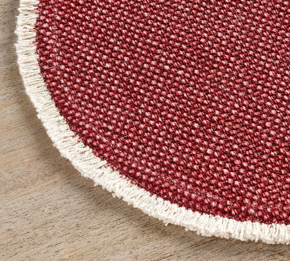 Mason Handwoven Cotton Fringe Round Placemats Set of 4 Pottery Barn