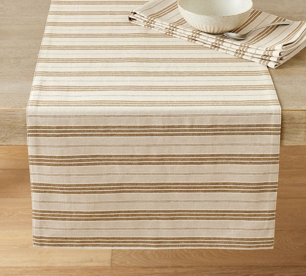 Colette Stripe Table Runner | Pottery Barn