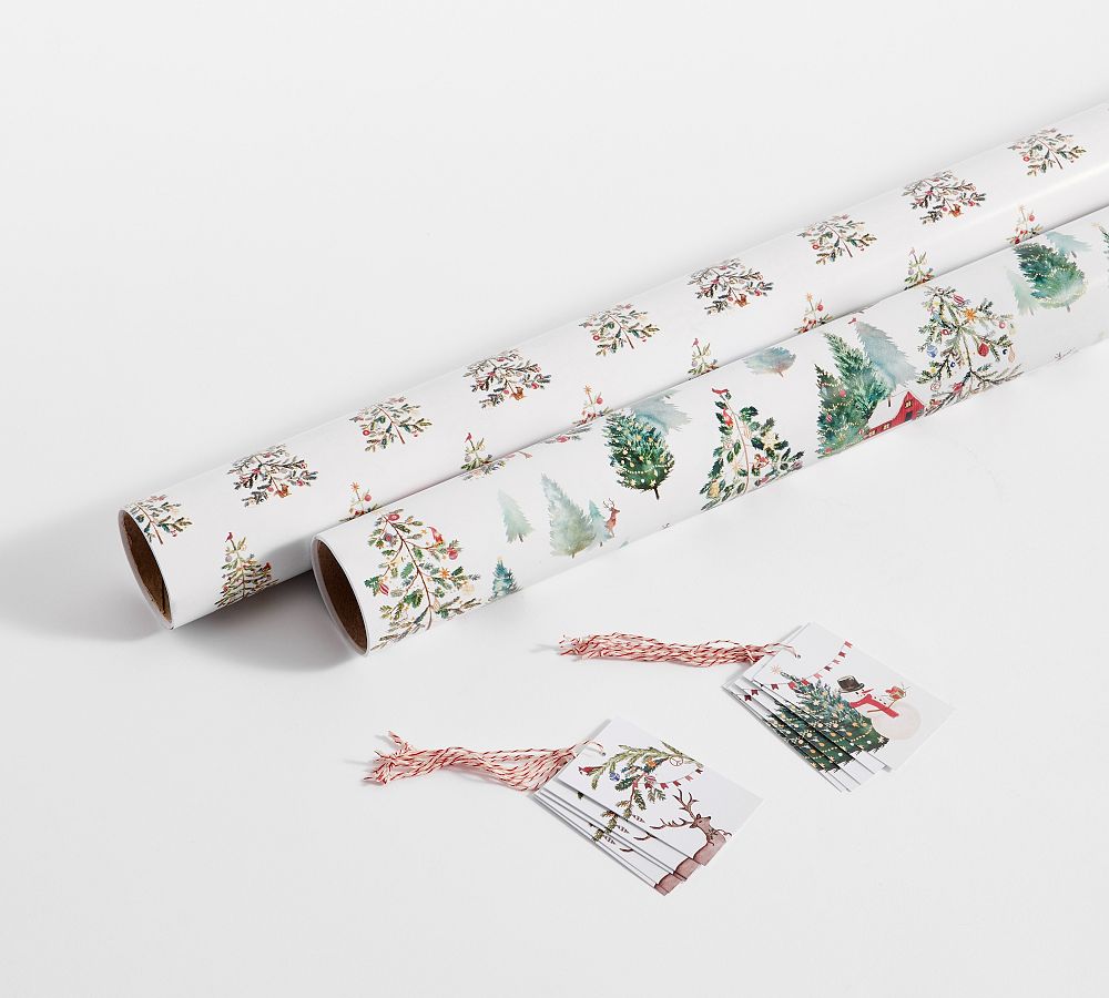 Christmas Wreath Wrapping Paper, Christmas Gift Wrap, Rustic Christmas Wrap,  Watercolour Christmas Gift Warp, Xmas Wrapping Paper, Gift 