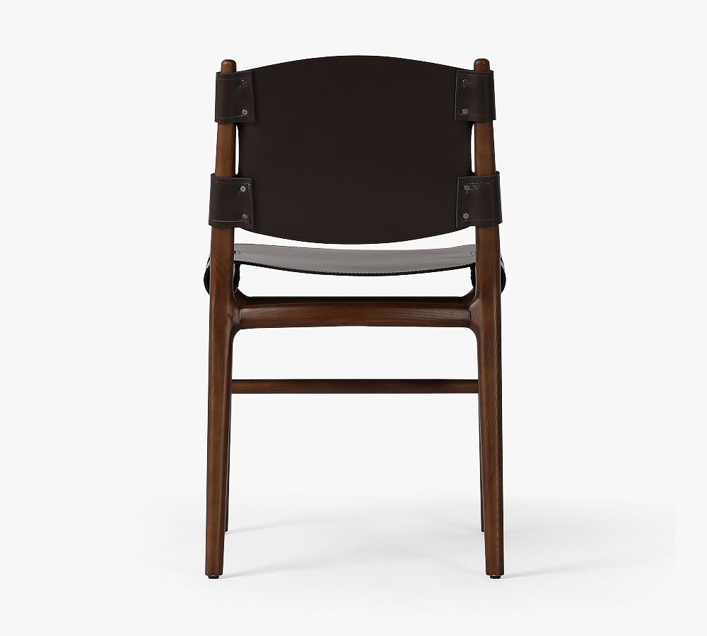 Izzy Leather Dining Chair Set of 2 Pottery Barn