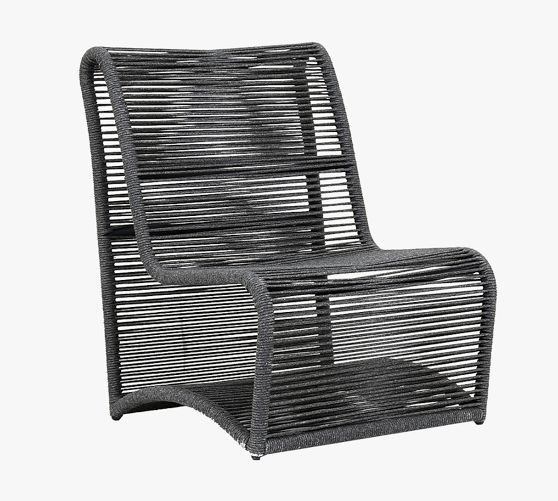 Milo Rope Outdoor Lounge Chair Pottery Barn