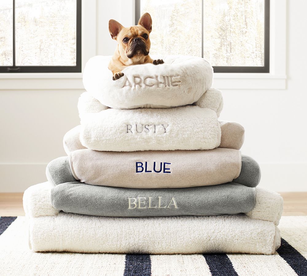 View of Cozy Fleece 3-in-1 Pet Bed | Pottery Barn