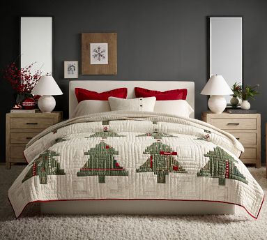 Arden Tree Handcrafted Applique Quilt | Pottery Barn