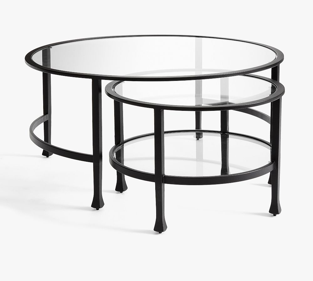 Tanner Round Nesting Coffee Table Pottery Barn