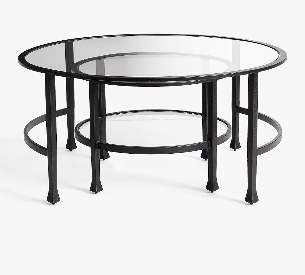 Tanner Round Nesting Coffee Table Pottery Barn