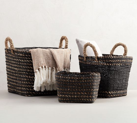 Asher Handwoven Seagrass Utility Basket | Pottery Barn