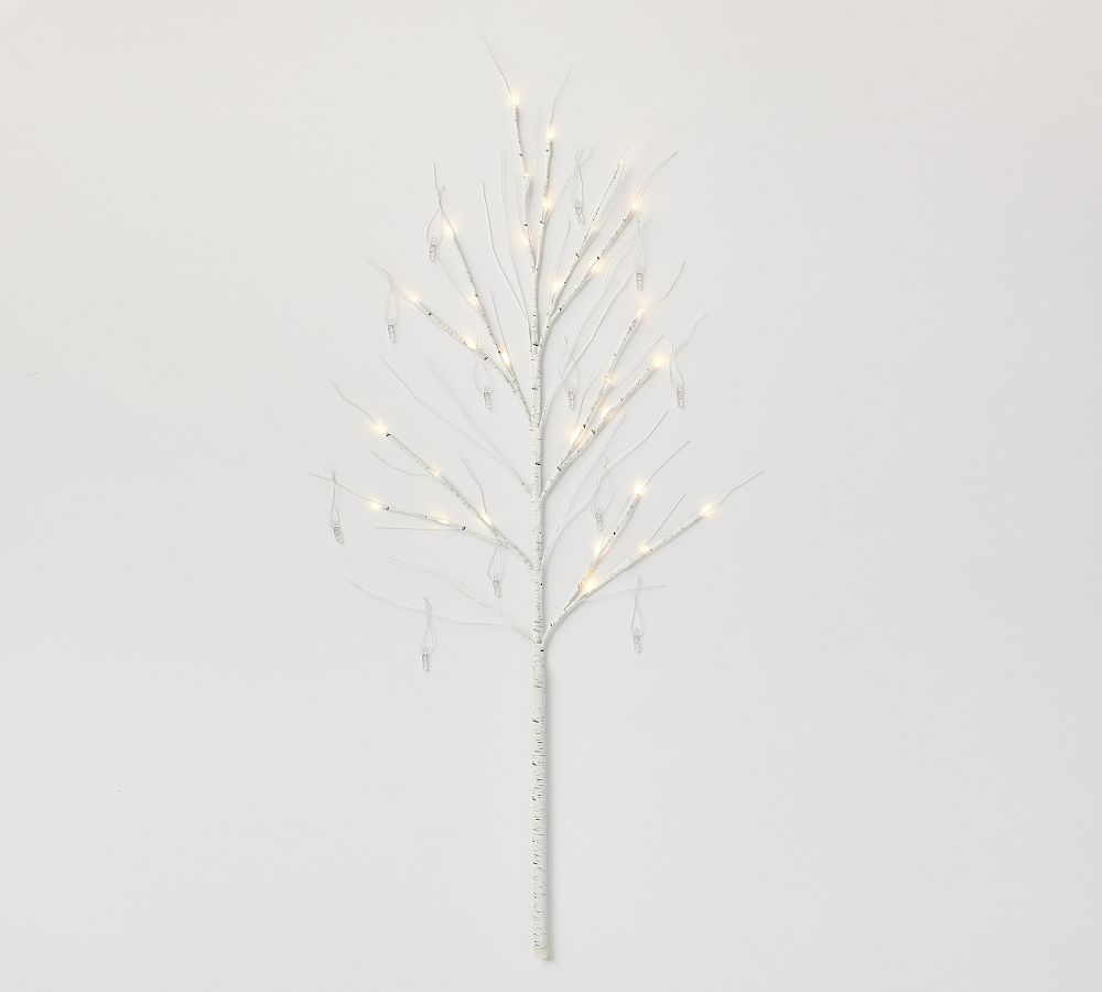 Light Up Birch Tree Branch Cardholder | Pottery Barn