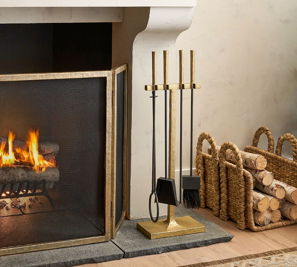 Industrial fireplace log cheap holder