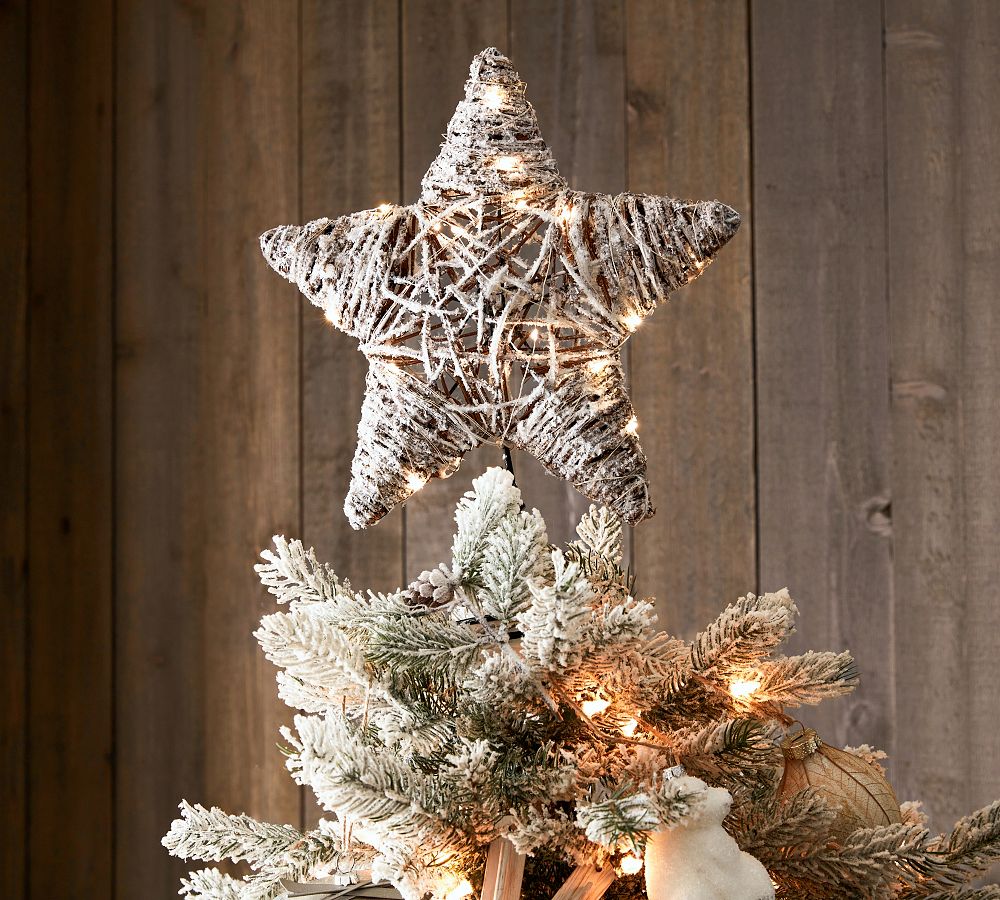 1 pc rattan christmas tree star Christmas Treetop Light Christmas Tree  Topper