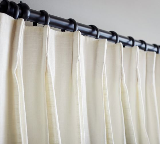 Emery Linen Pinch Pleat Curtain | Pottery Barn