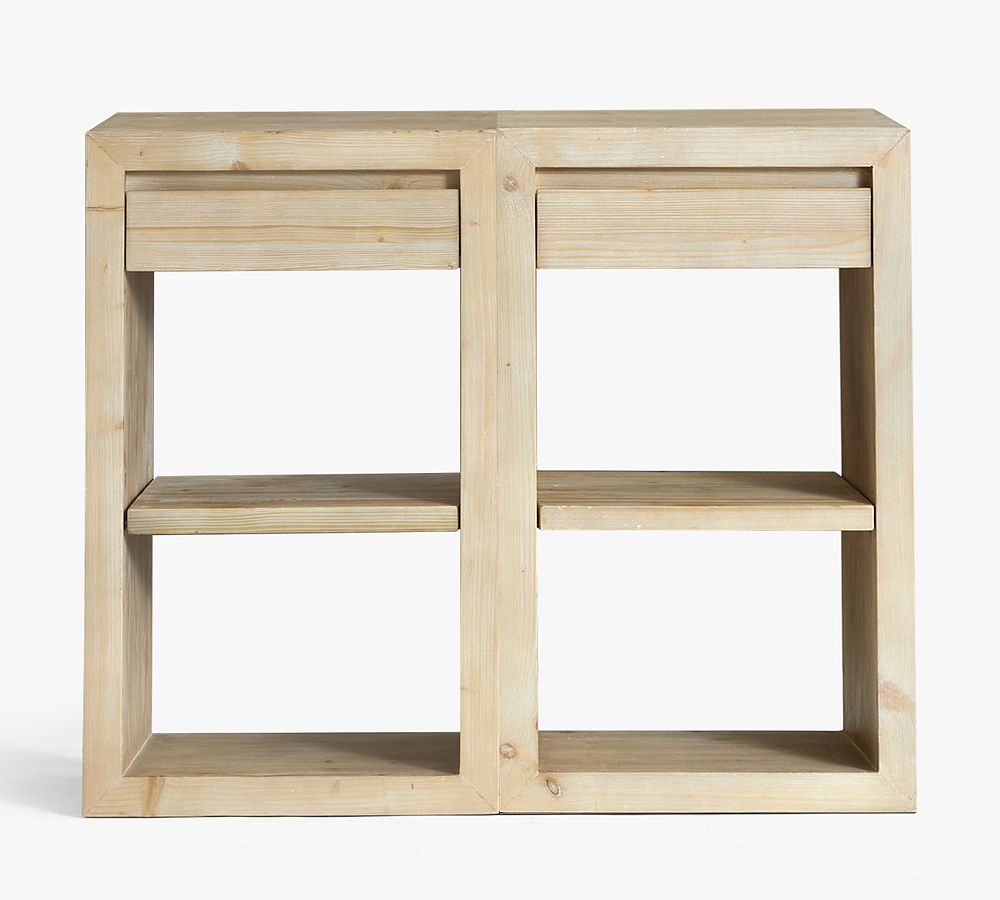 Folsom 42'' Storage Shelves with Drawers Pottery Barn