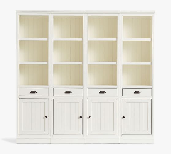 Aubrey 4-Piece Entryway Set With Cabinets, Pottery Barn