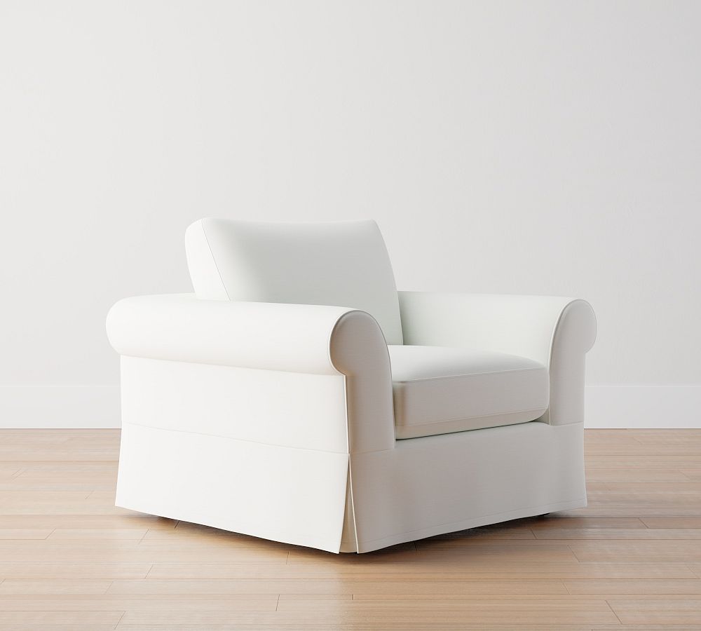 Langston Slipcovered Armchair Pottery Barn