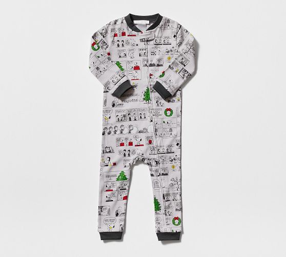 Peanuts™ Holiday Organic Cotton Nursery Pajamas Pottery Barn