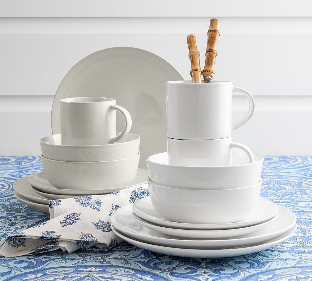 Porcelain Dinnerware Set Cups Saucers