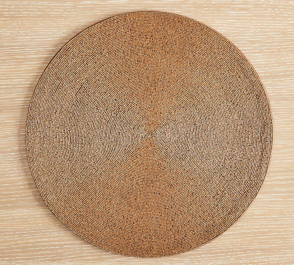 Beaded Cotton Round Placemats Pottery Barn