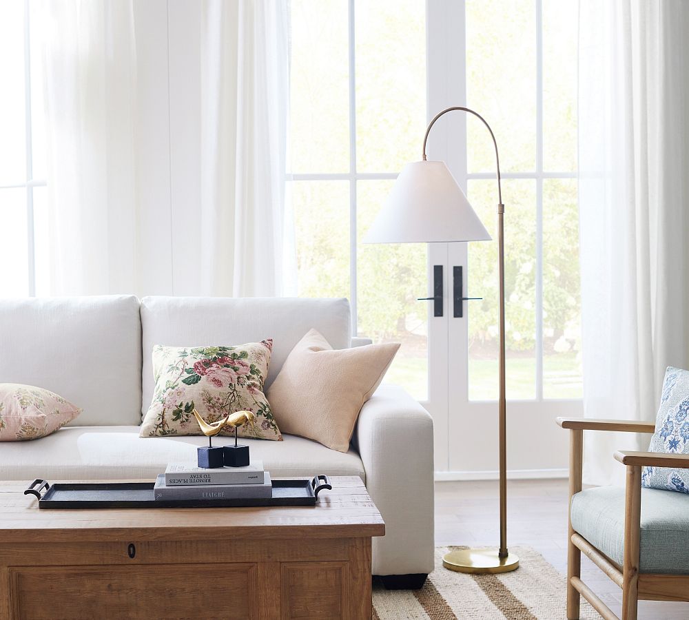 Sinclair Metal Arc Floor Lamp Pottery Barn