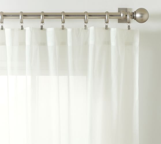 Classic Voile Sheer Curtain - Set of 2 | Pottery Barn