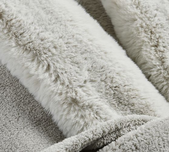 Alpine Faux Fur Robe | Pottery Barn