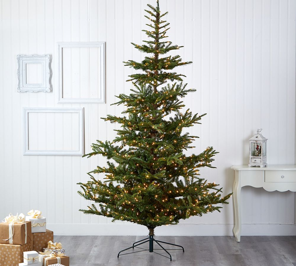Lit Washington Spruce Faux Christmas Tree Pottery Barn