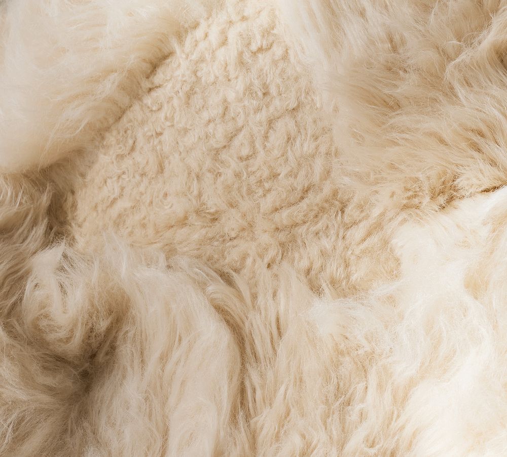 Mongolian Patchwork Faux Fur Throw Blanket Pottery Barn