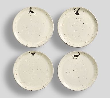 Pottery barn 2025 reindeer dinner plates