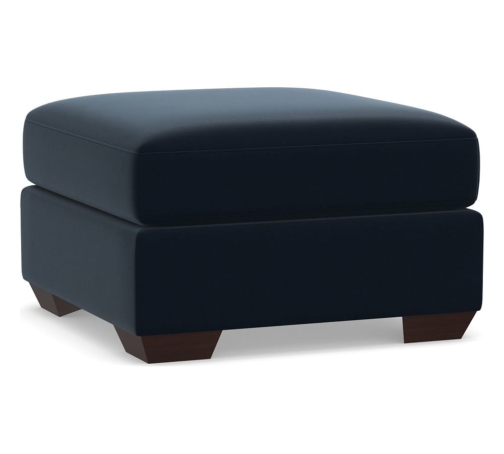 OPEN BOX Big Sur Upholstered Ottoman 32" x 25", Down Blend Wrapped
