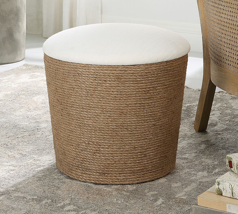 Harper Round Storage Stool Pottery Barn