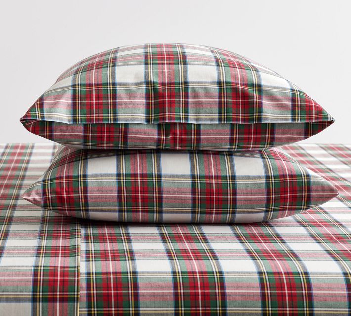 Plaid flannel hot sale pillowcases