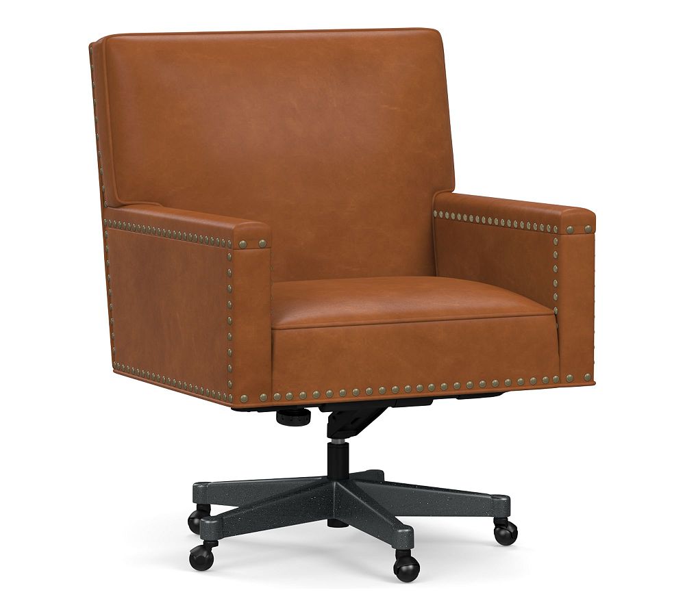 Nash Leather Swivel Desk Chair