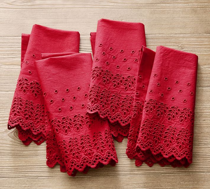 Eyelet Crochet Napkins