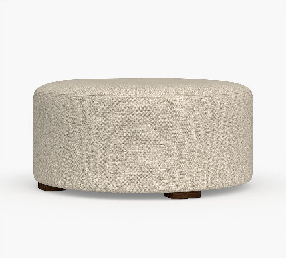 Universal Upholstered Round Ottoman | Pottery Barn