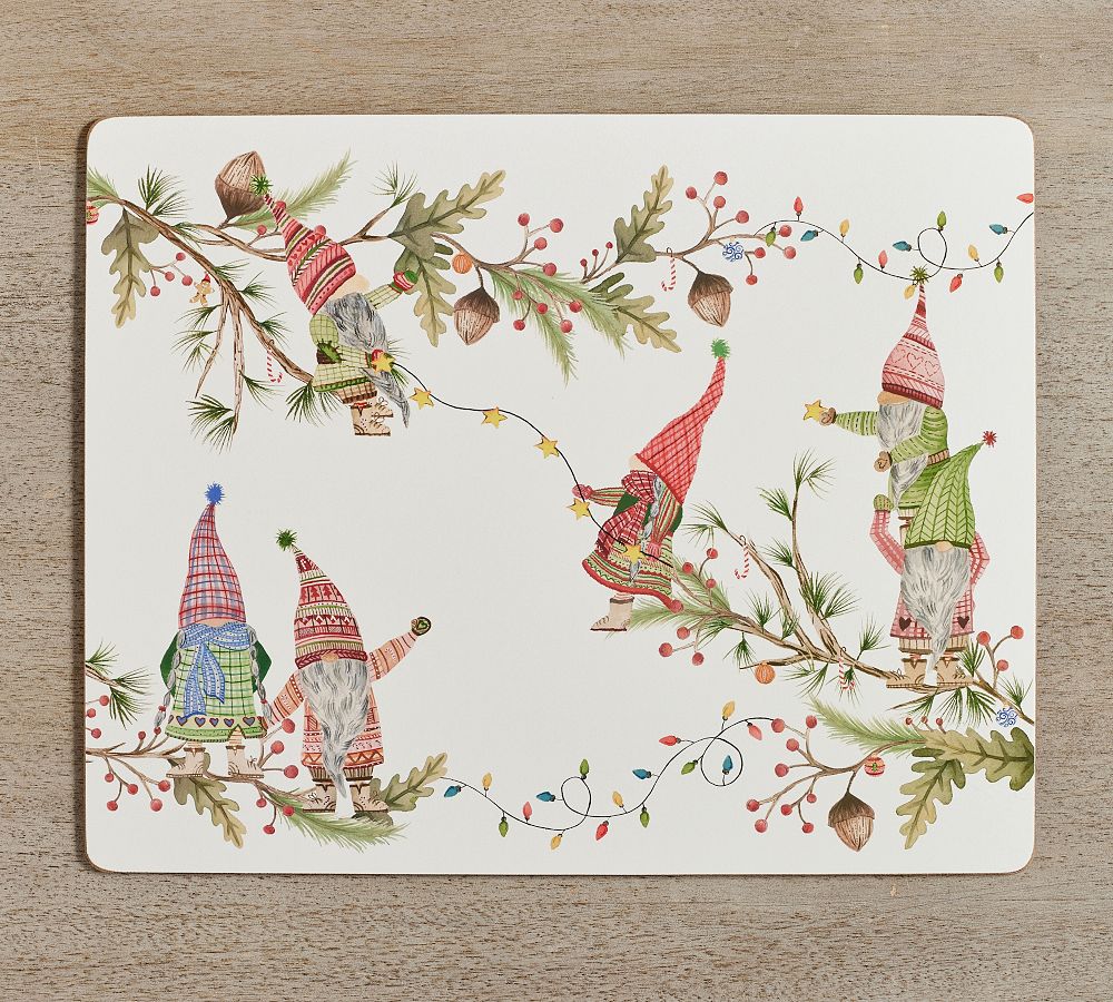 Forest Gnome Cork Placemats - Set of 4