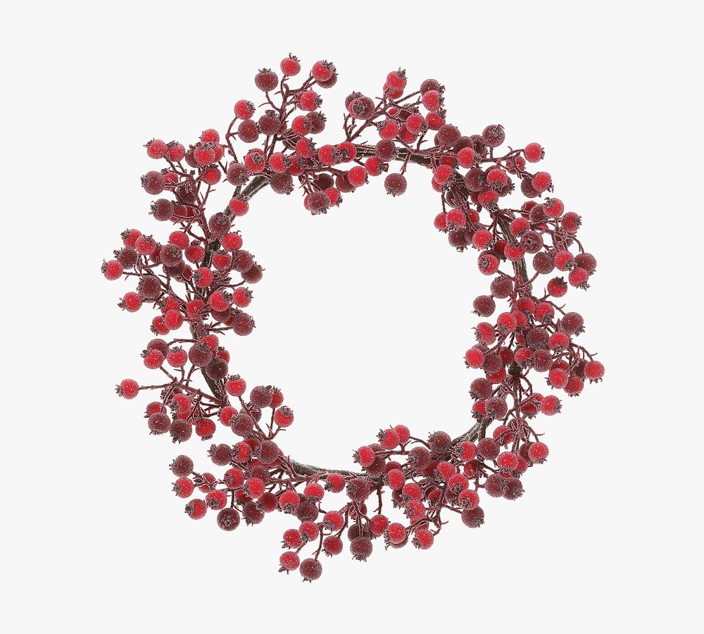 Faux Iced Berry Wreath & Garlands Pottery Barn