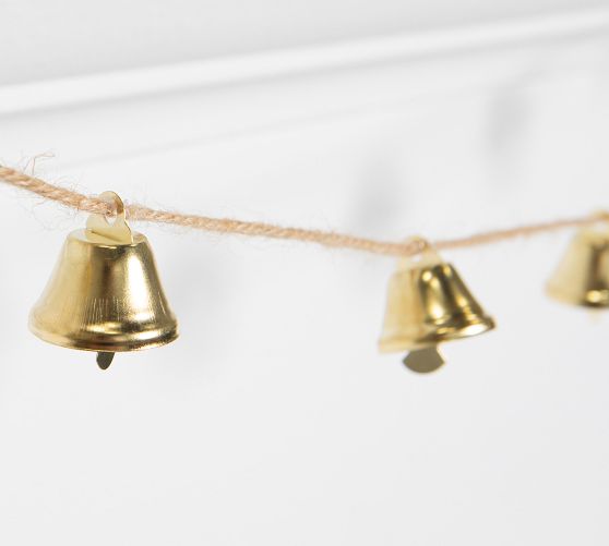 Gold Jingle Bell Garland | Pottery Barn