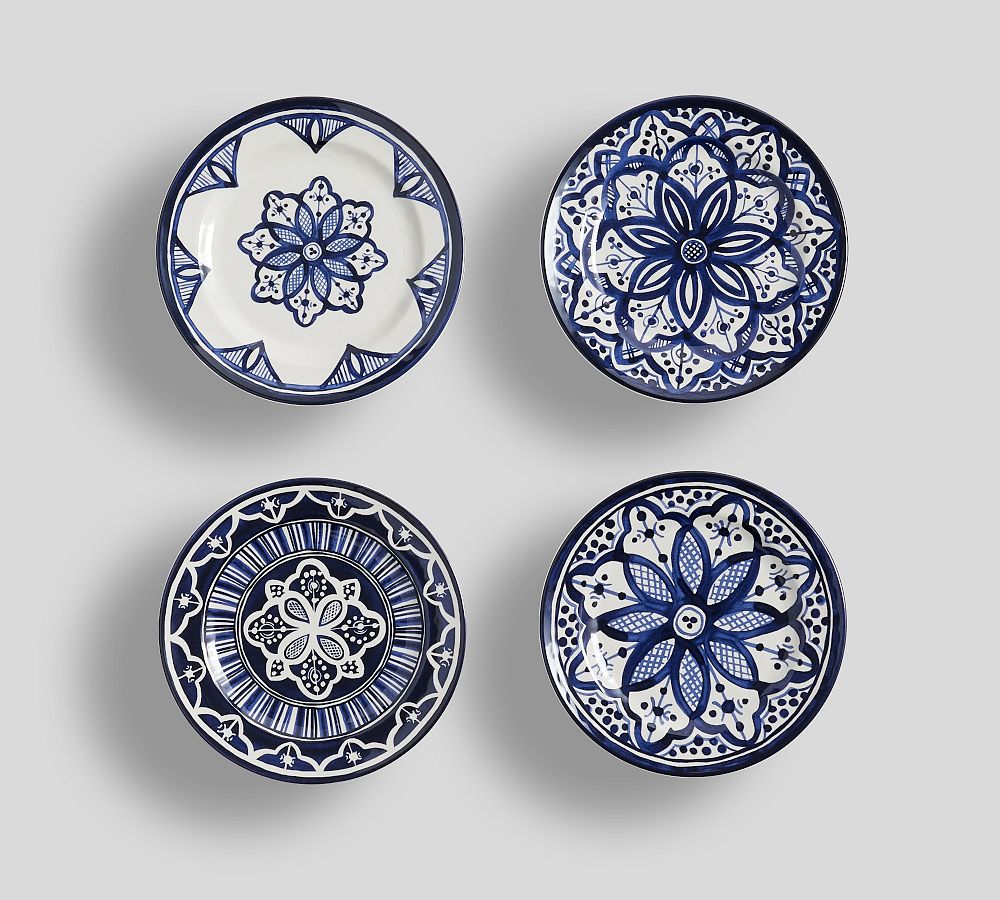 Medina Melamine Appetizer Plates - Set of 4 | Pottery Barn