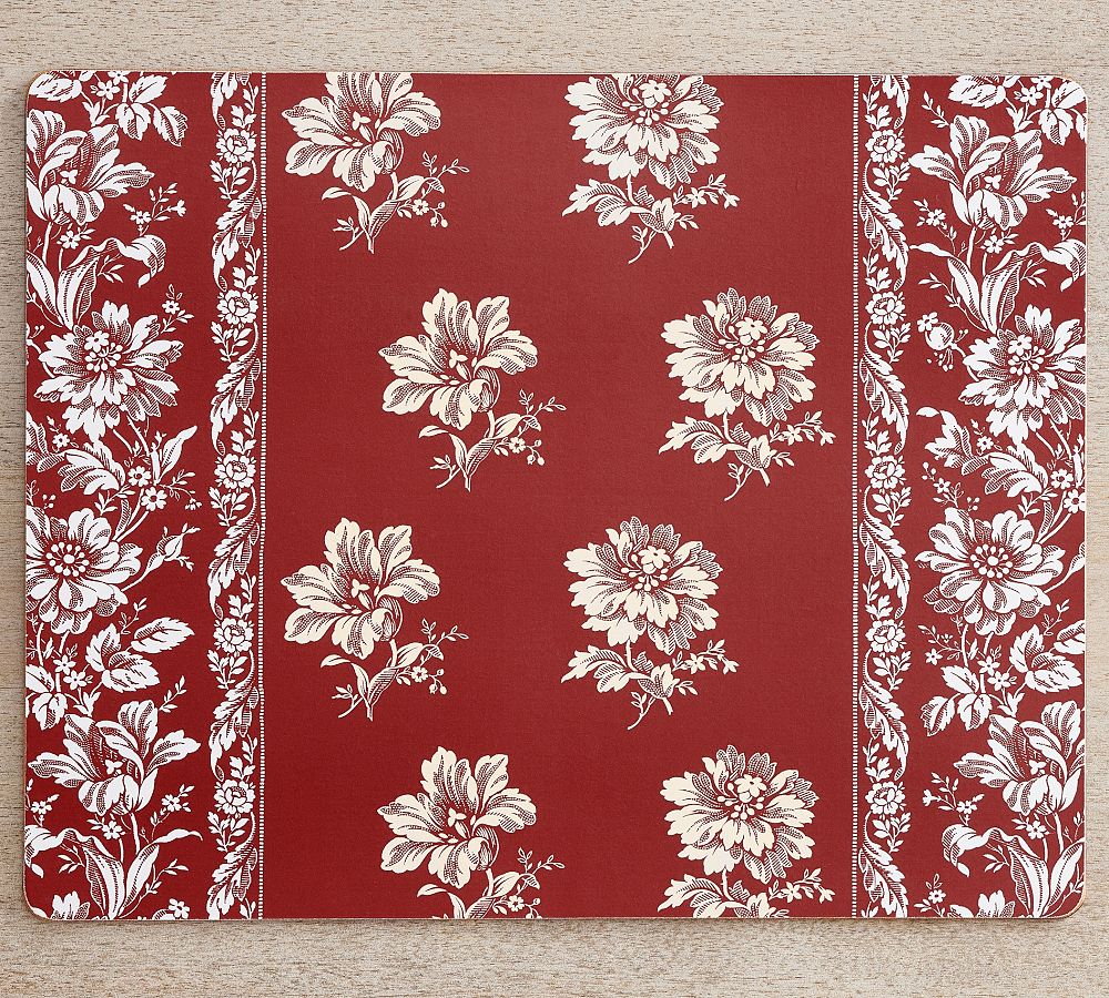 Ella Floral Cork Placemats Set of 4 Pottery Barn