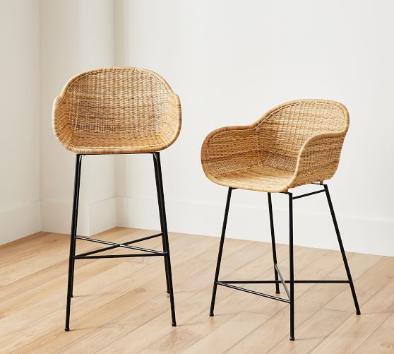 Grove Woven Stool Pottery Barn