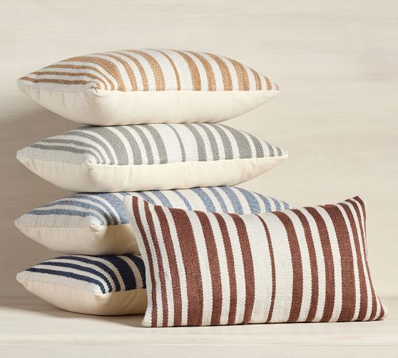 Striped pillows pottery on sale barn